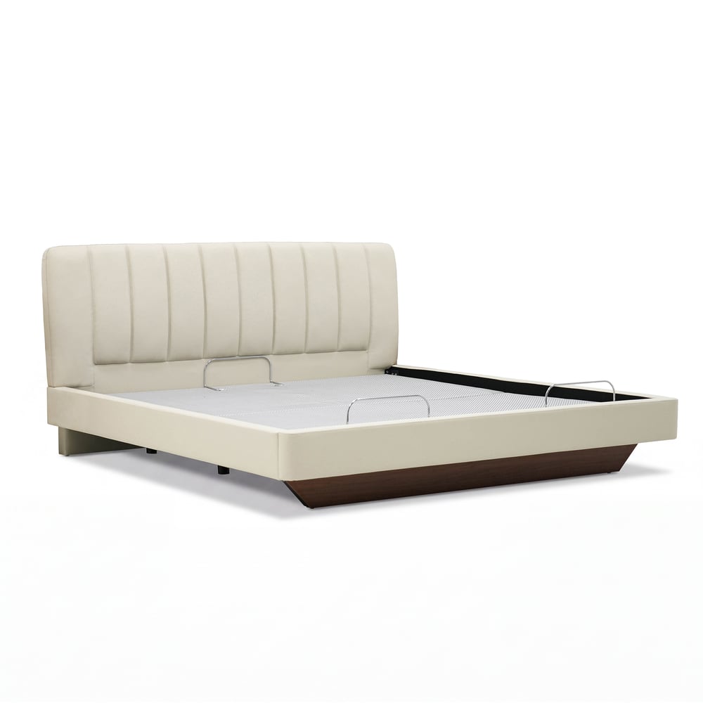 King Genuine Leather Zero Gravity Adjustable Bed Set window image