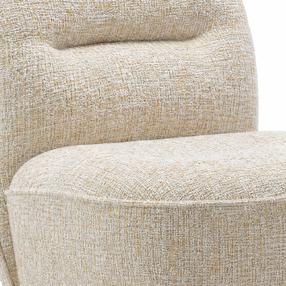 Performance Linen Swivel Slipper Accent Chair window image
