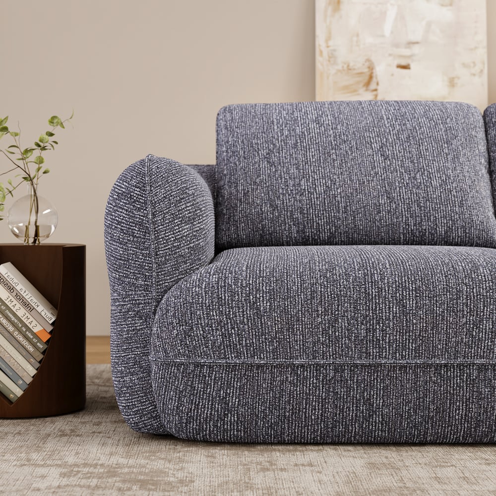 Modern 87" 2-Seater Chenille Power Convertible Sleeper Sofa with Remote Control window image