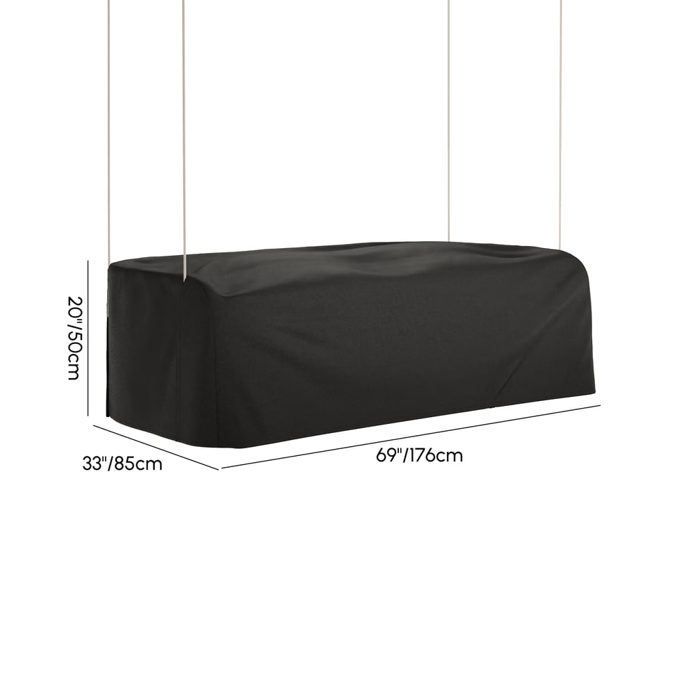 Costra 600D Waterproof 2-Seat Swing Cover weights dimensions image