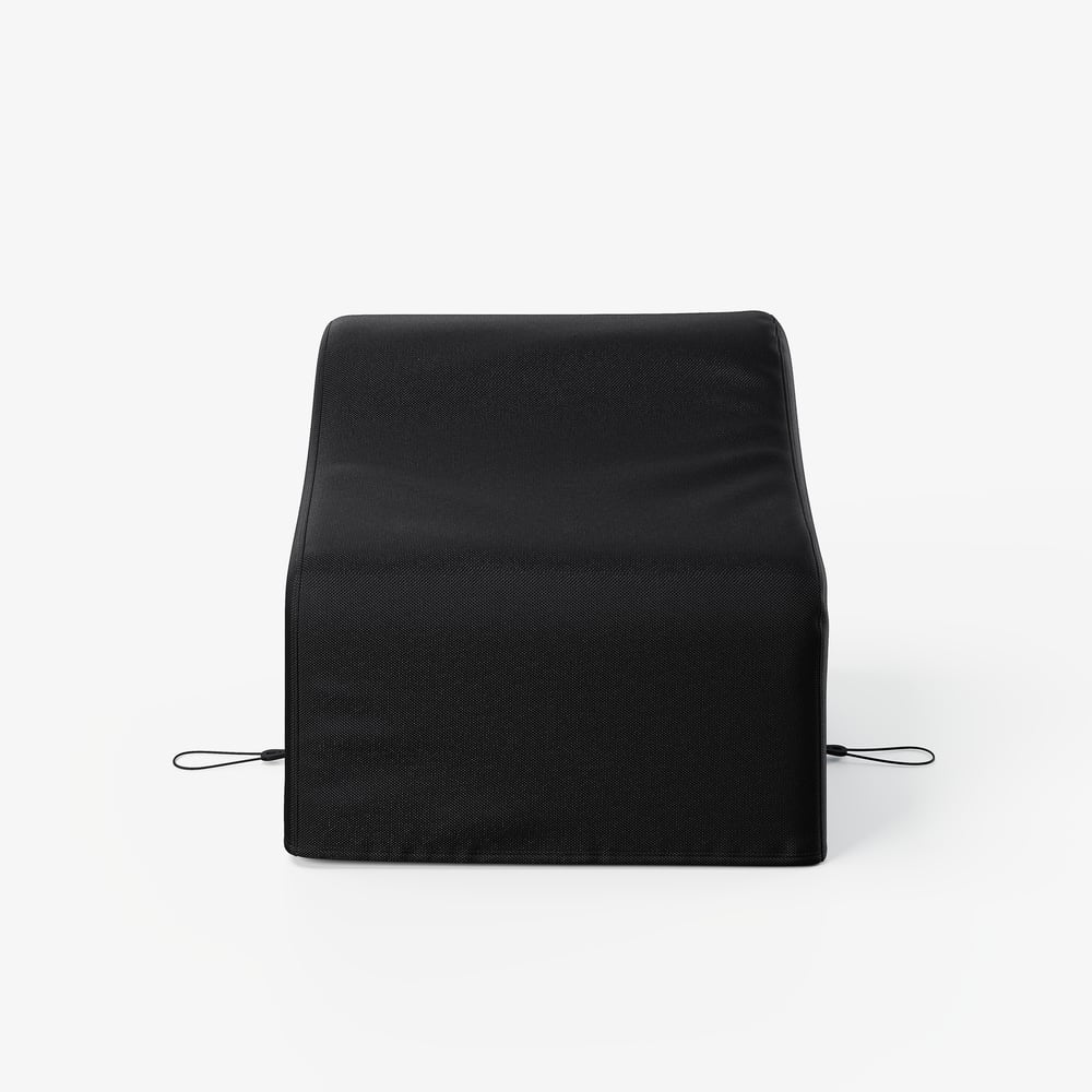 600D Polyester Waterproof Weatherproof Patio Chair Cover Black window image