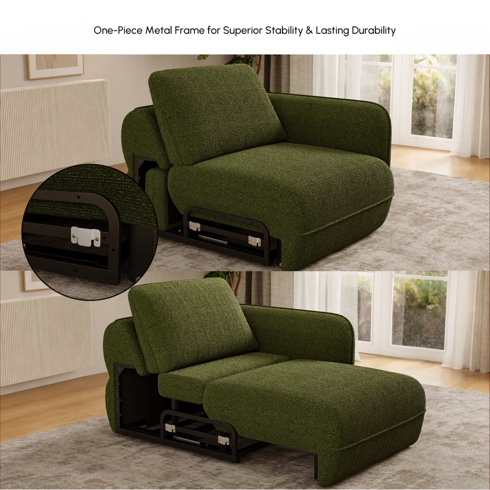 86"  Chenille Power Convertible Sleeper Sofa window image