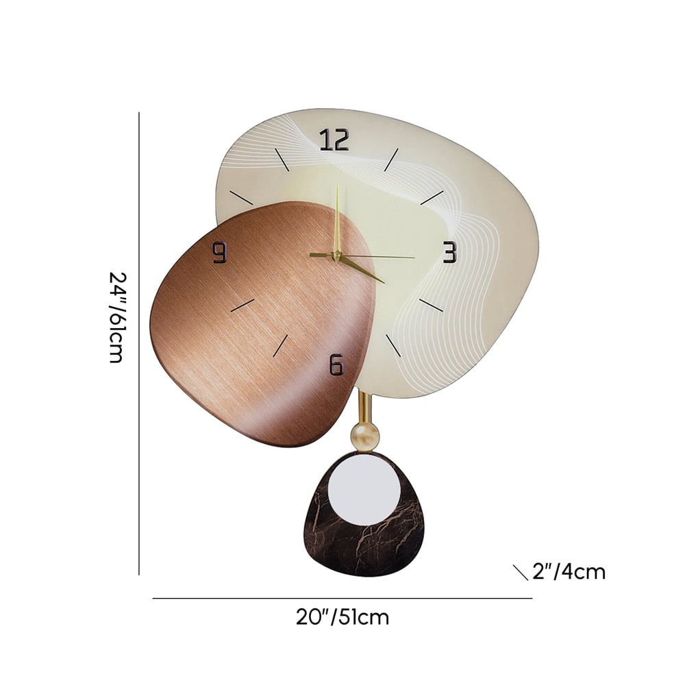 Horloge murale LED 60,96 cm (24 pouces) avec rétroéclairage dimmable, plusieurs modes d'éclairage et télécommande Poids, dimensions, image