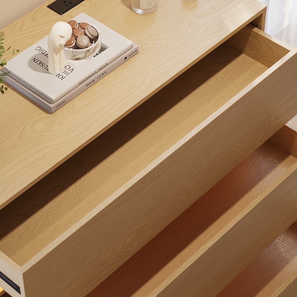 Commode Lumio 39" à 3 tiroirs avec station de charge image de fenêtre