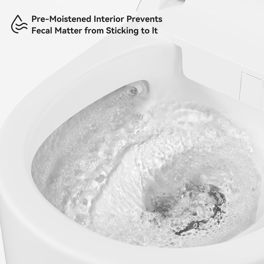 Fitro H3 Compact Smart Bidet Toilet with Tank Auto-Open Lid Foam Shield, cUPC & ETL window image