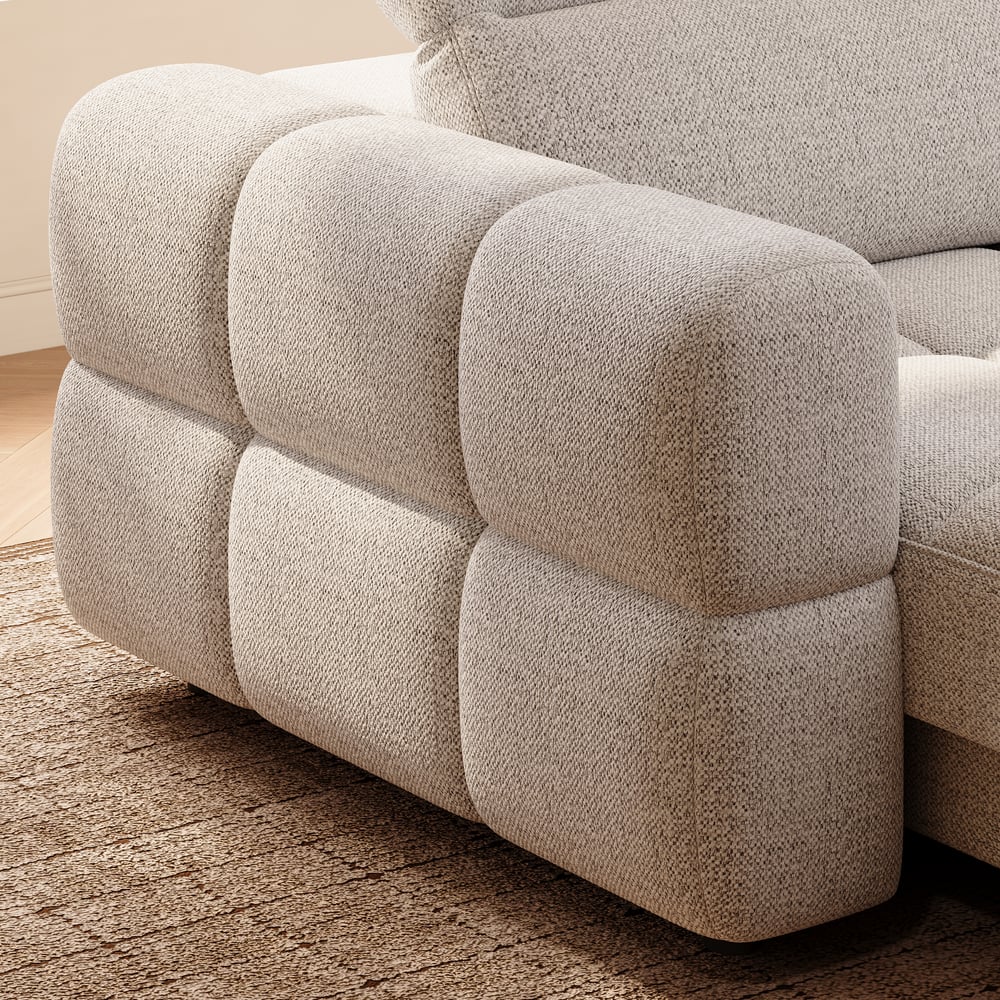 Performance Chenille Power Sleeper Sofa with Adjustable Headrests window image
