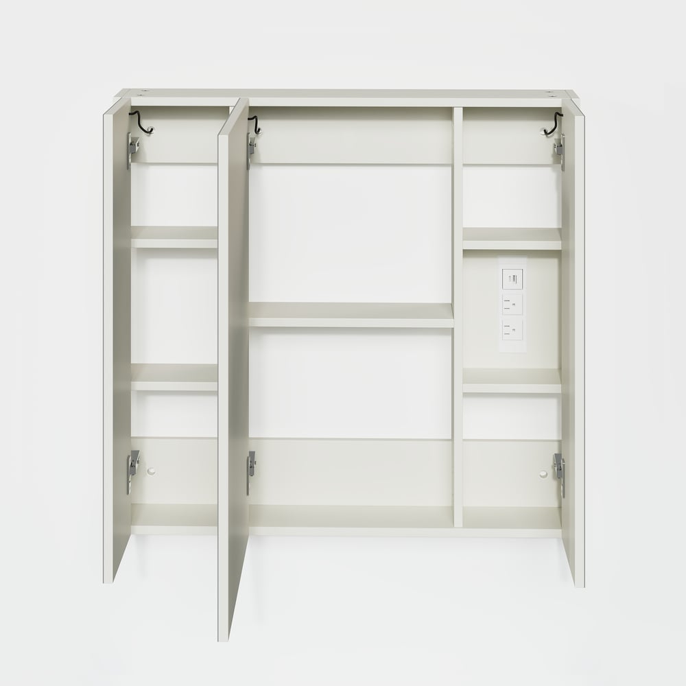 Modern 31.5" Wall-mounted LED Bathroom Medicine Cabinet Vanity Mirror with Storage window image