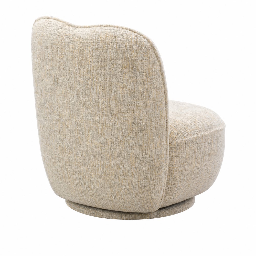 Performance Linen Swivel Slipper Accent Chair window image