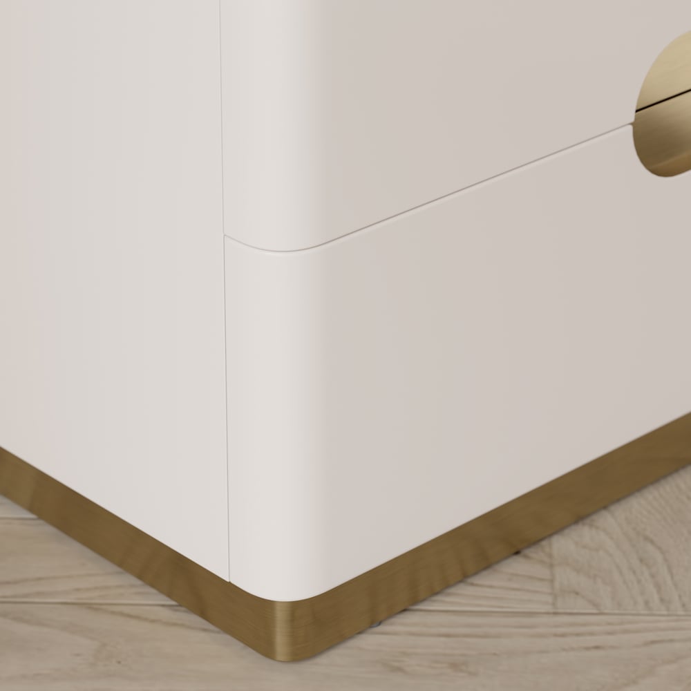 20" Smart 2-Drawer Nightstand with Sintered Stone Top & Charging Station window image