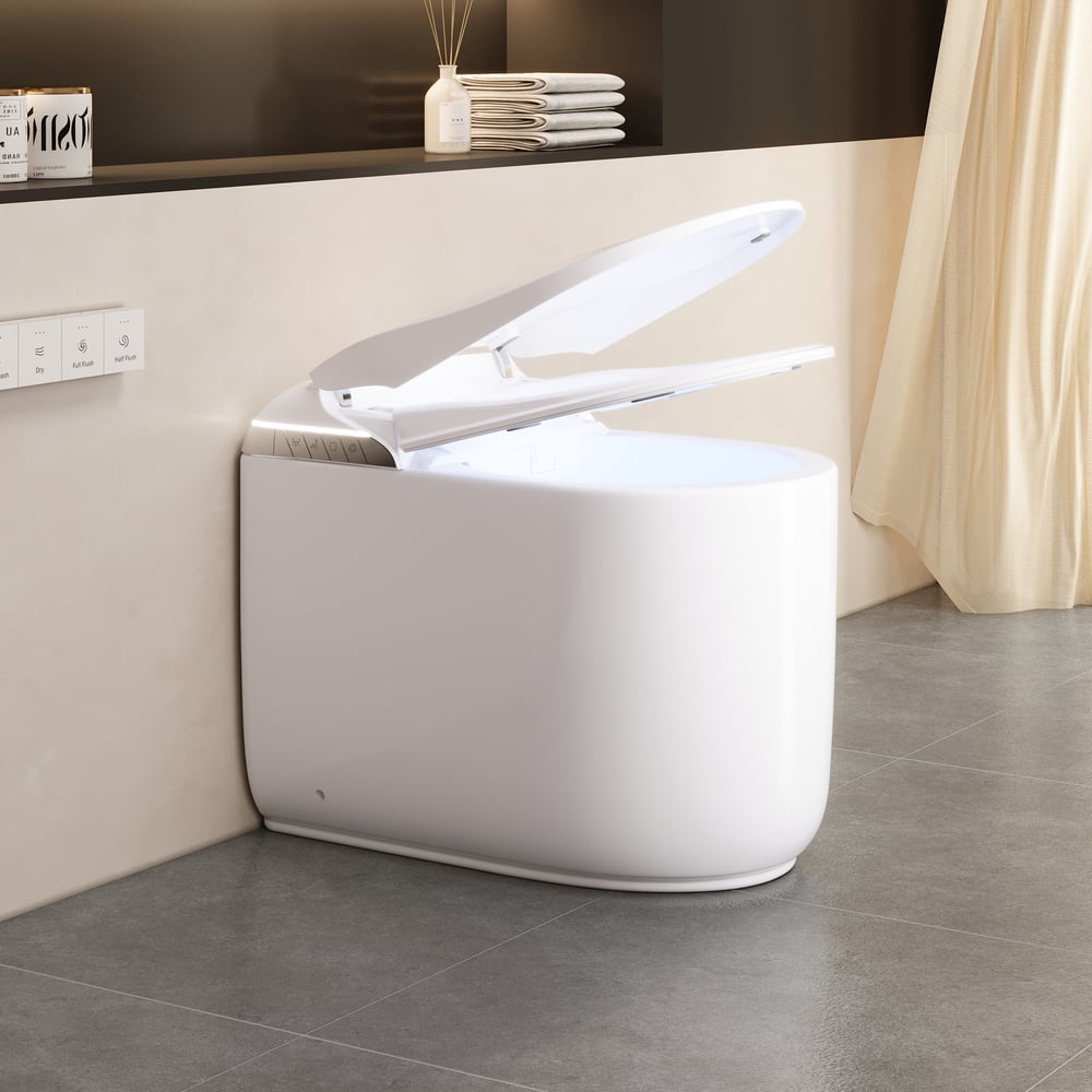 Fitro H3 Compact Smart Bidet Toilet with Tank, Auto Open Lid, Dual Flush window image