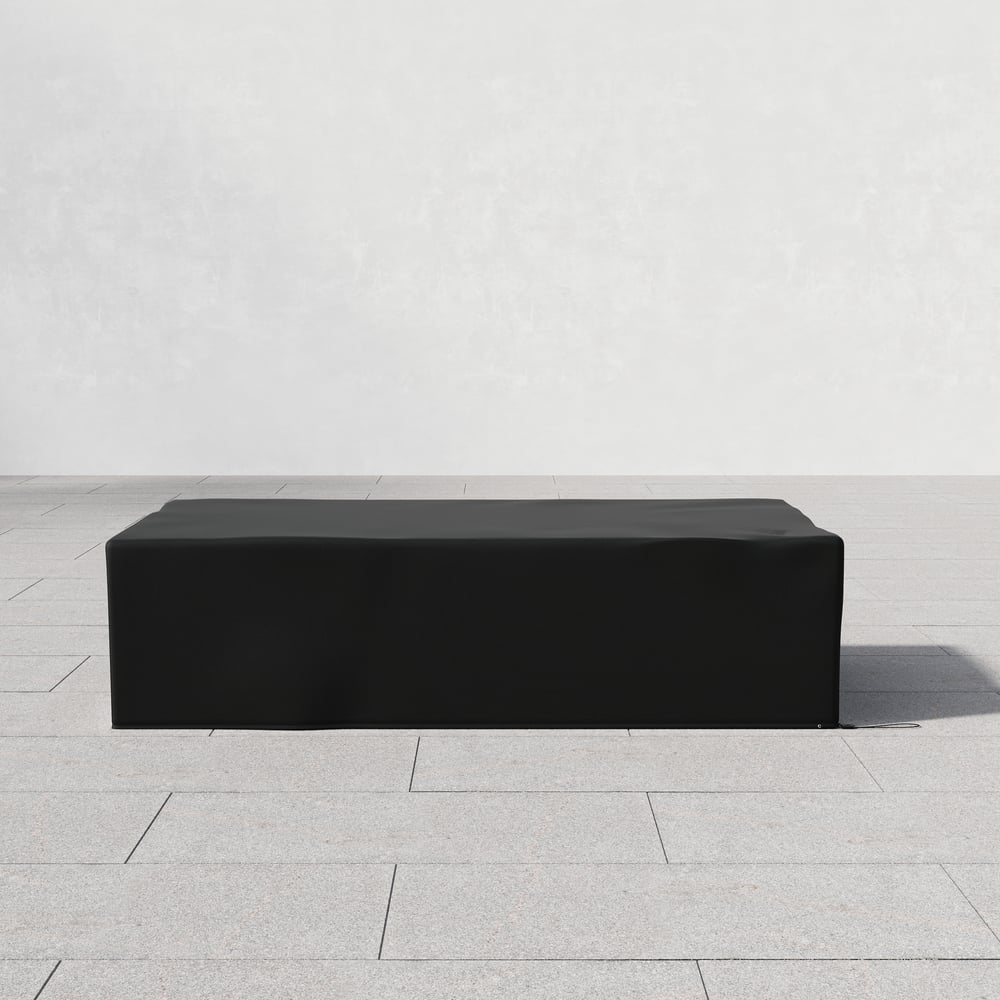 600D Tough Canvas Waterproof Outdoor Coffee Table Covers in Black window image