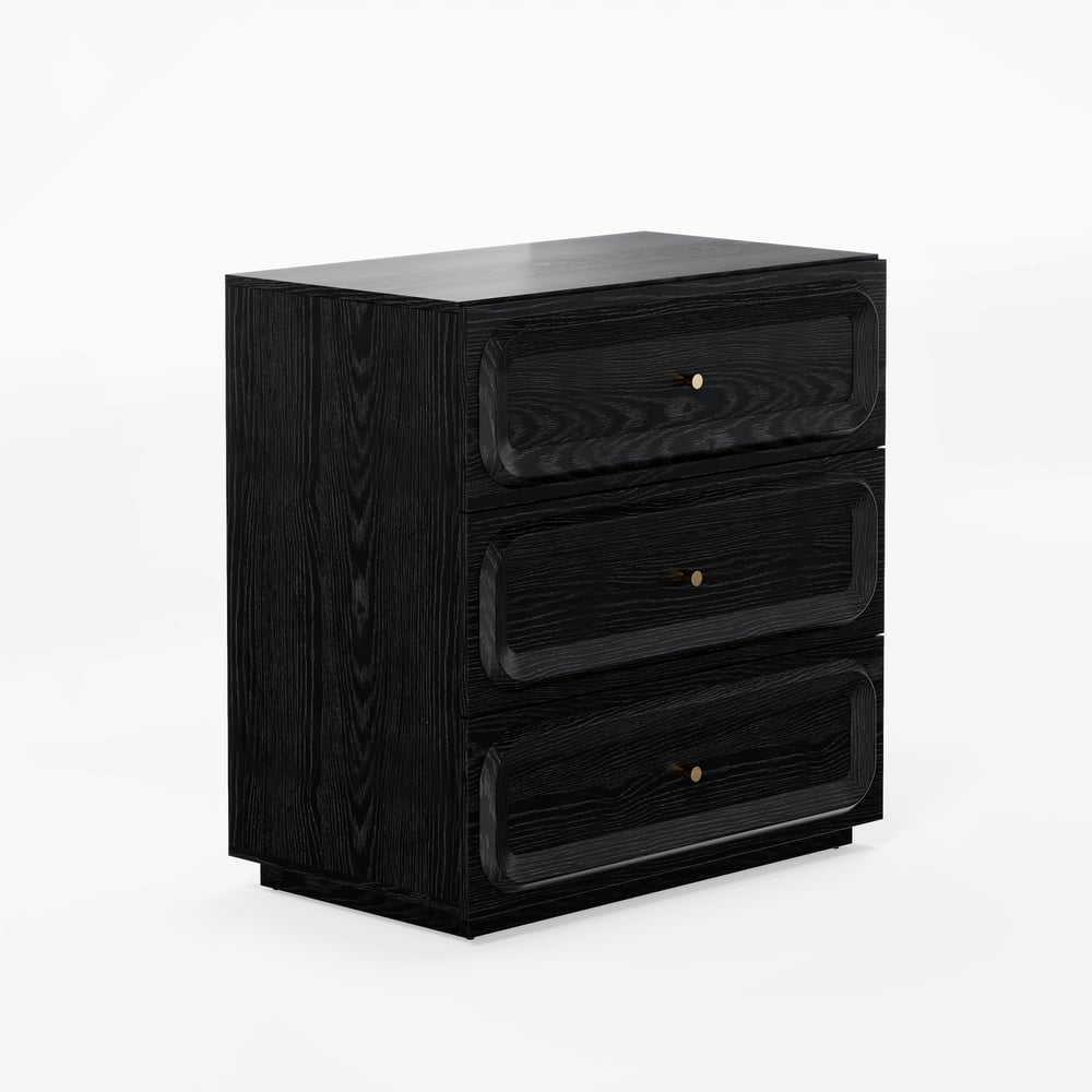 31" TV Stand with Chest Cabinet & 3 Drawers Storage window image