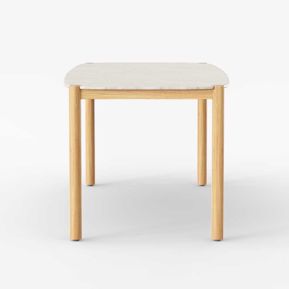 Boheva Outdoor Concrete & Teak Outdoor Dining Table window image