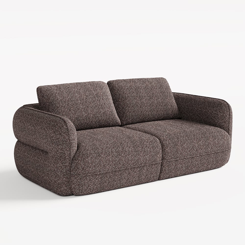Modern 87" 2-Seater Chenille Power Convertible Sleeper Sofa with Remote Control window image