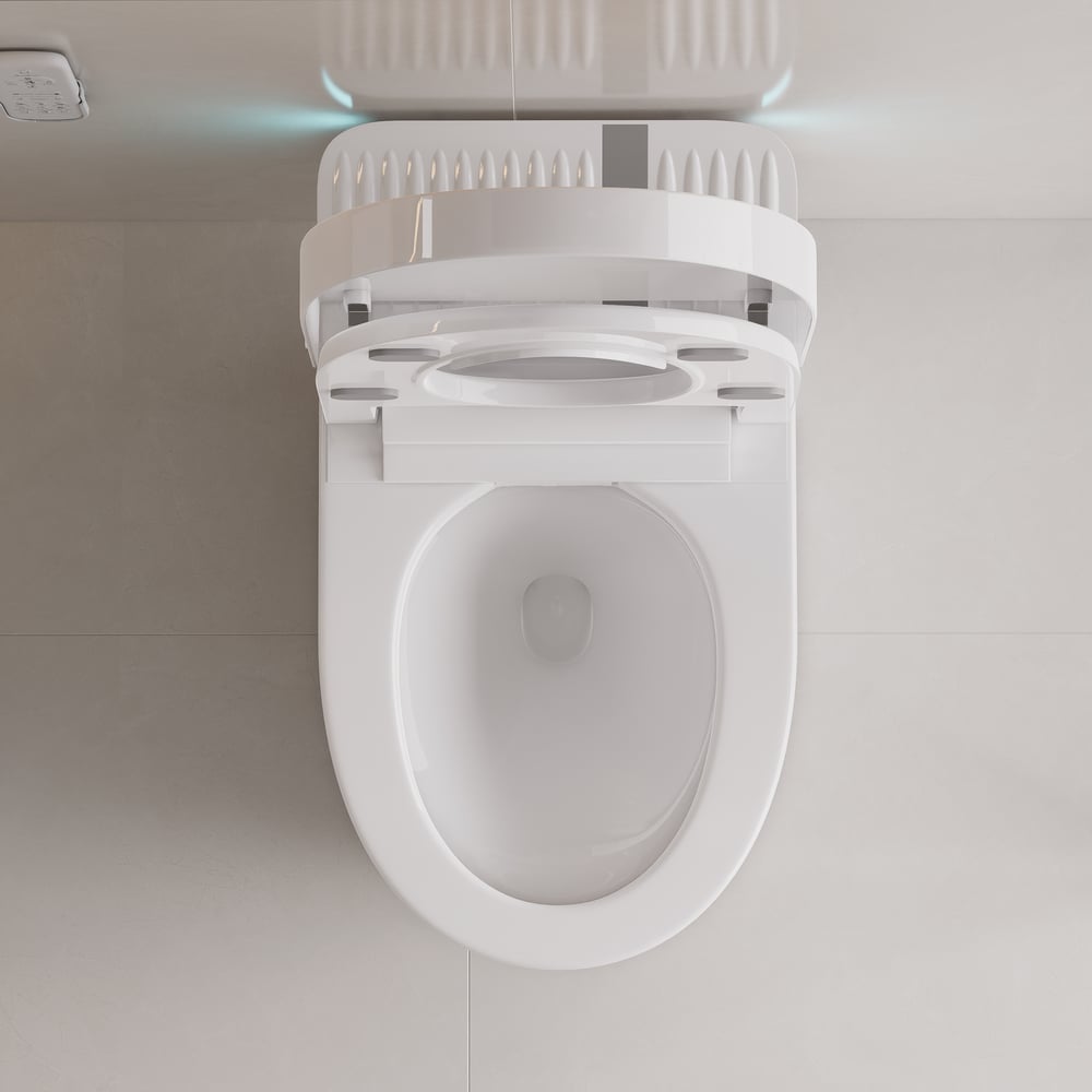 Glowin K1 Pro Smart Bidet Toilet with Built-in Tank, Foam Shield, CE window image