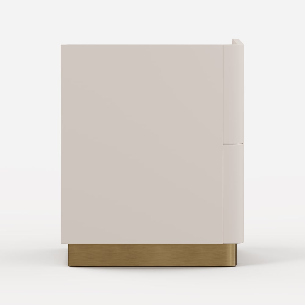 20" Smart 2-Drawer Nightstand with Sintered Stone Top & Charging Station window image