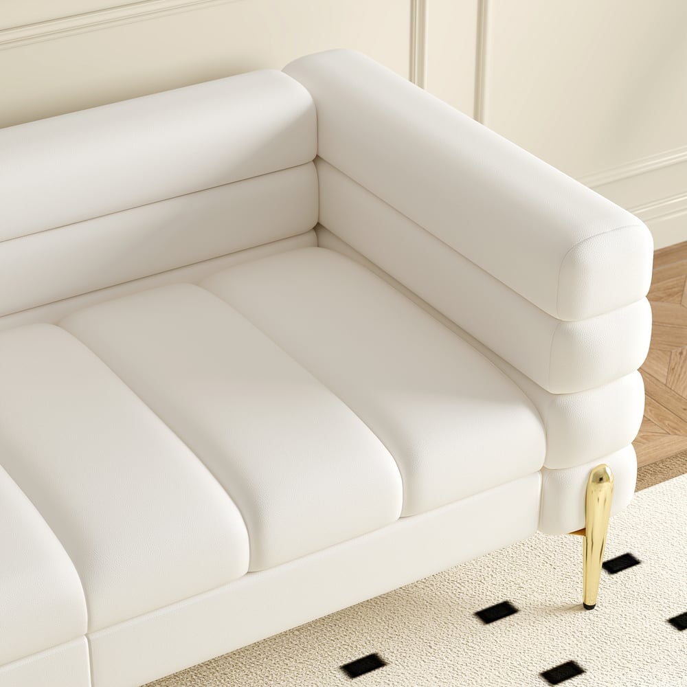 Axial 3-Piece Sofa Set of Chaise Sofa with Ottomans & Accent Chair window image