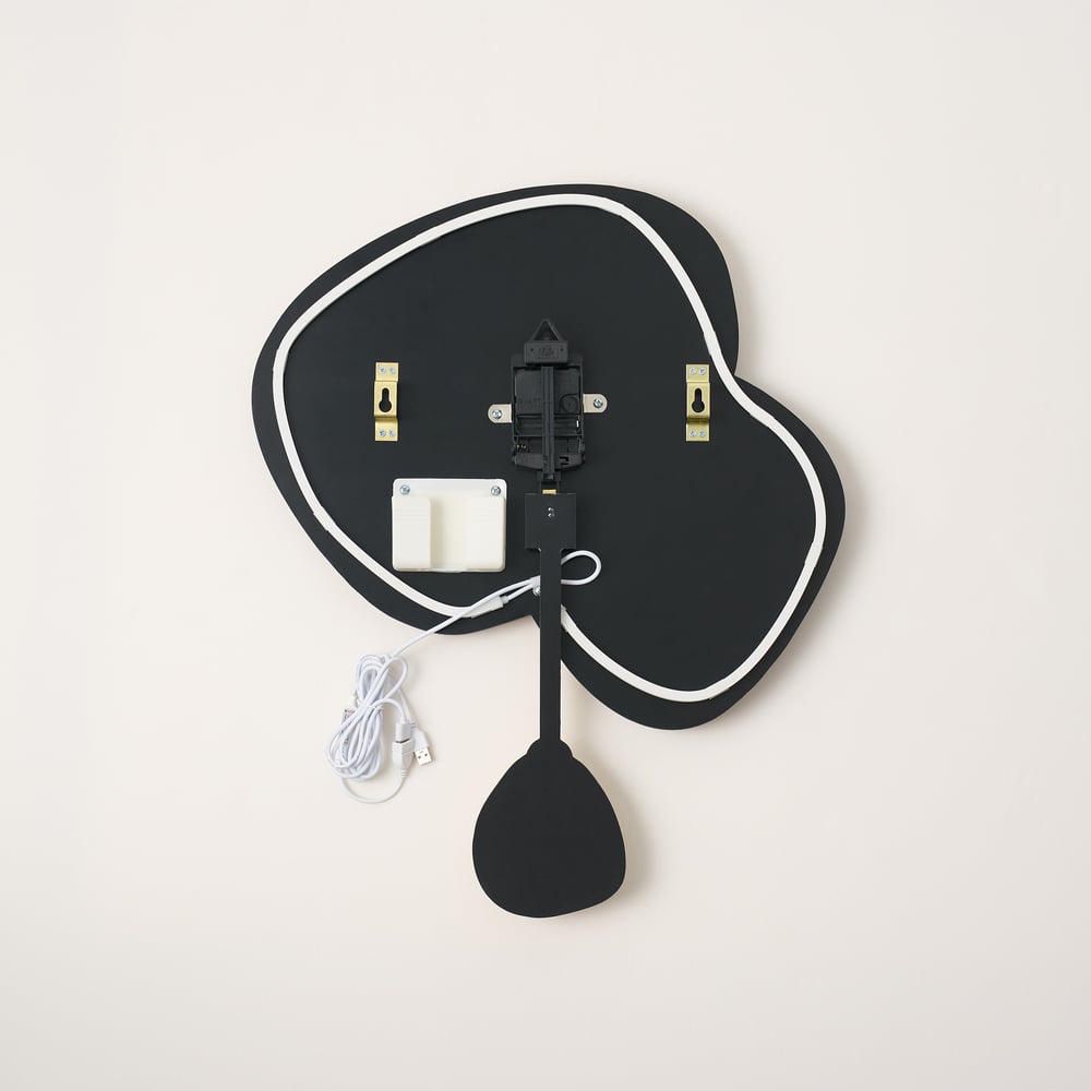 24" LED Wall Clock with Dimmable Backlight, Multiple Light Modes and Remote Control window image