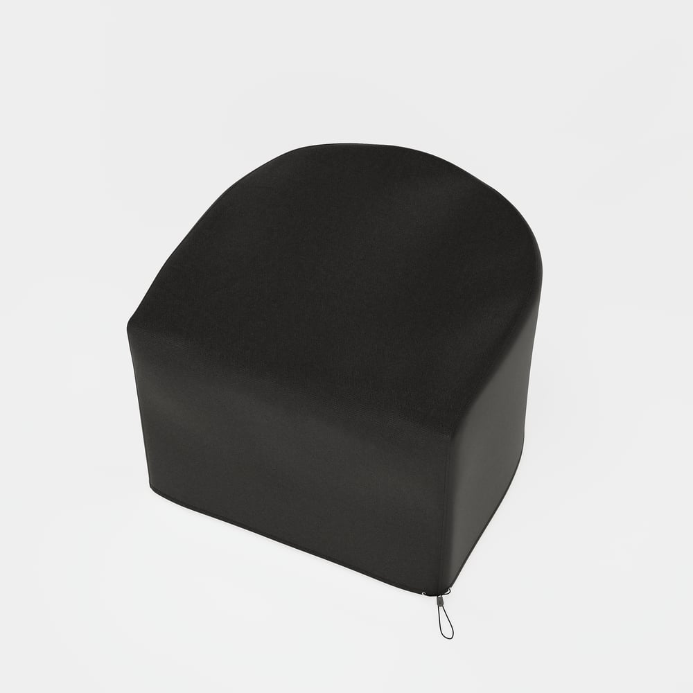 600D Tough Canvas Waterproof Outdoor Chair Covers in Black window image