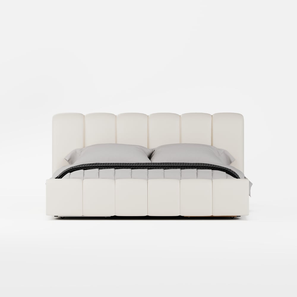 Humply Queen Faux Leather Storage Bed with Drawers window image