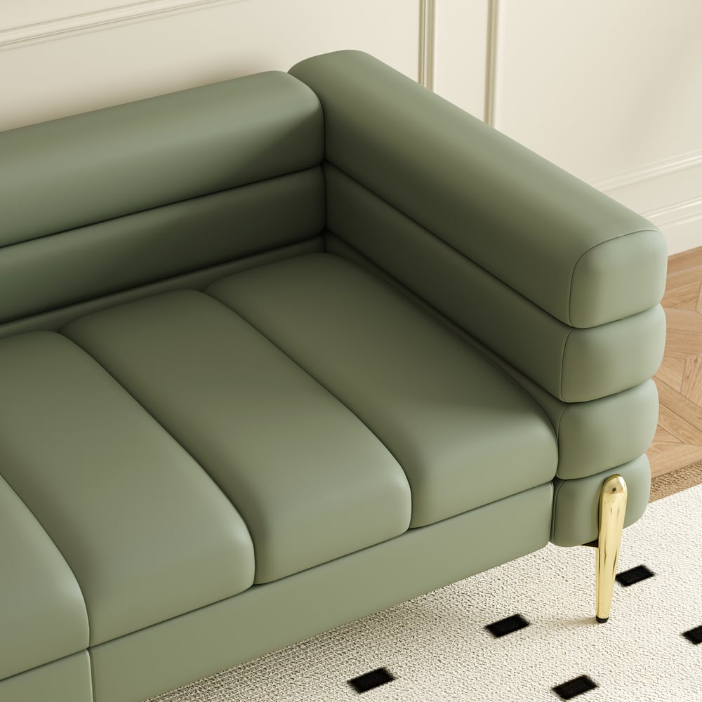Axial 3-Piece Sofa Set of Chaise Sofa with Ottomans & Accent Chair window image