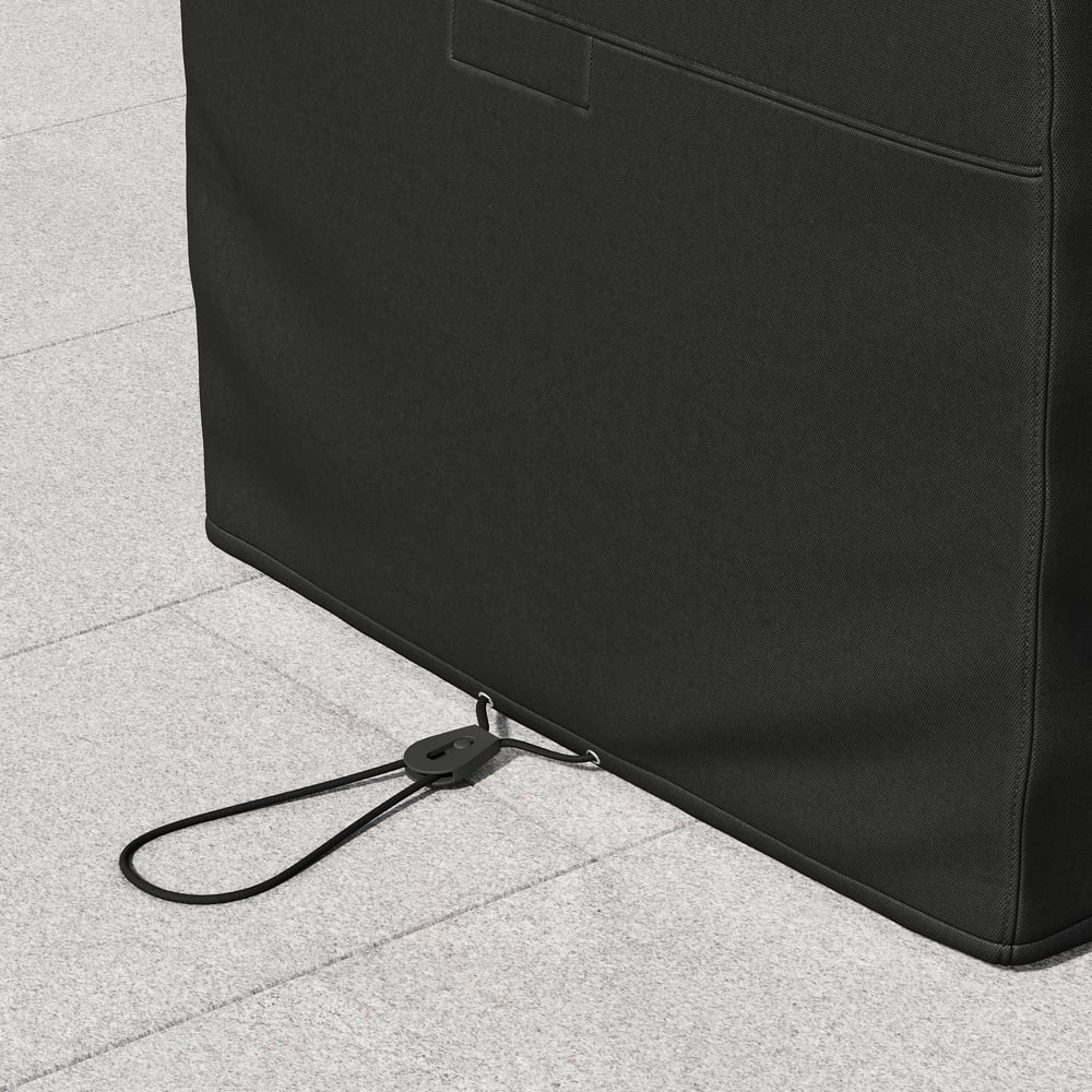 Tevara 600D Tough Canvas Waterproof Outdoor Patio Fire Pit Cover window image