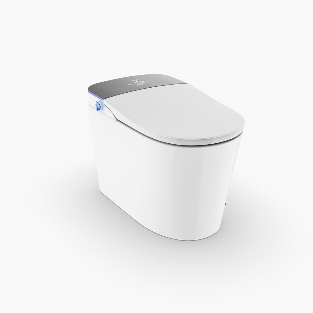 Hynova Automatic Smart Bidet Toilet with Built-in Tank and Comfort Chair Height window image