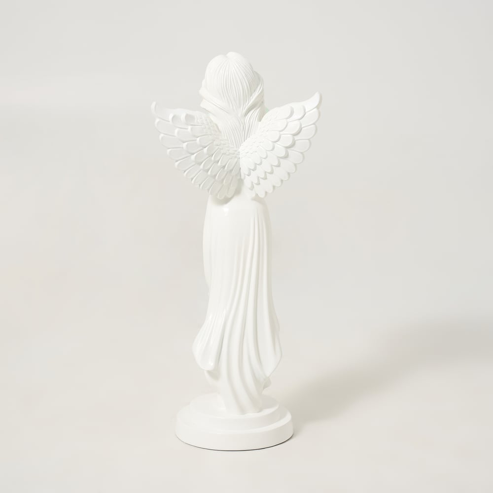 Angel Statue with Decorative Light Globe & Remote Control window image
