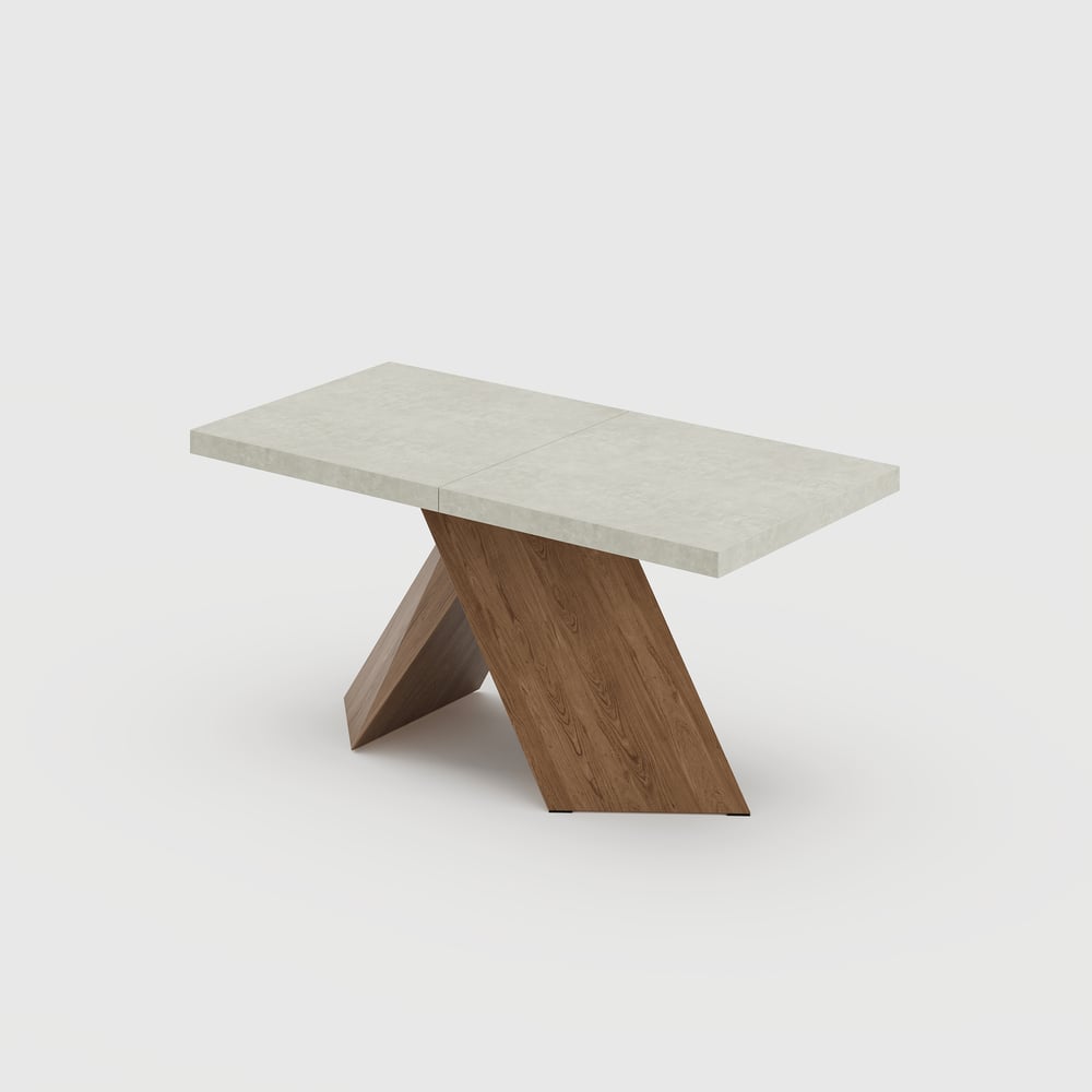 Dining Set 63"-79" Extendable Wood Dining Table with 4 Chairs window image