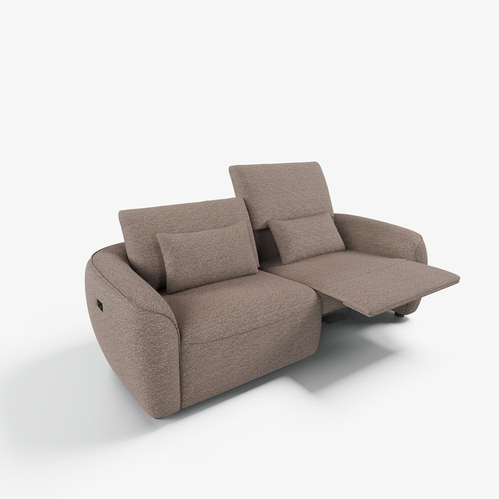 212cm 2-Seater Pet-Friendly Chenille Power Reclining Sofa with Adjustable Backrest window image