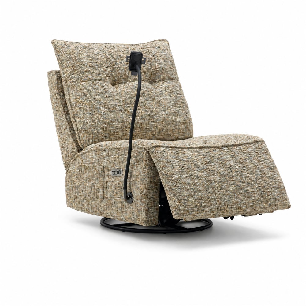 Performance Liner Power Swivel Rocker Recliner Accent Chair with Phone Holder window image