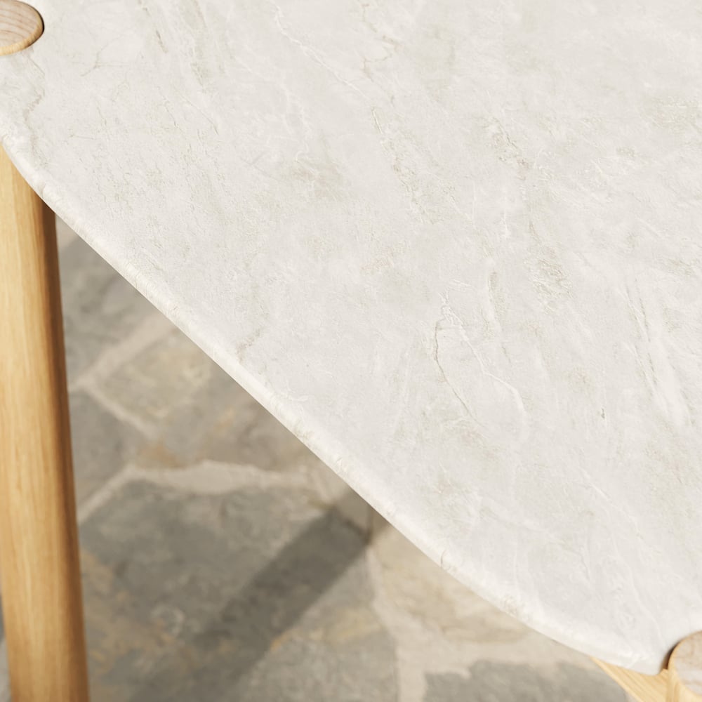 Boheva Outdoor Concrete & Teak Outdoor Dining Table window image