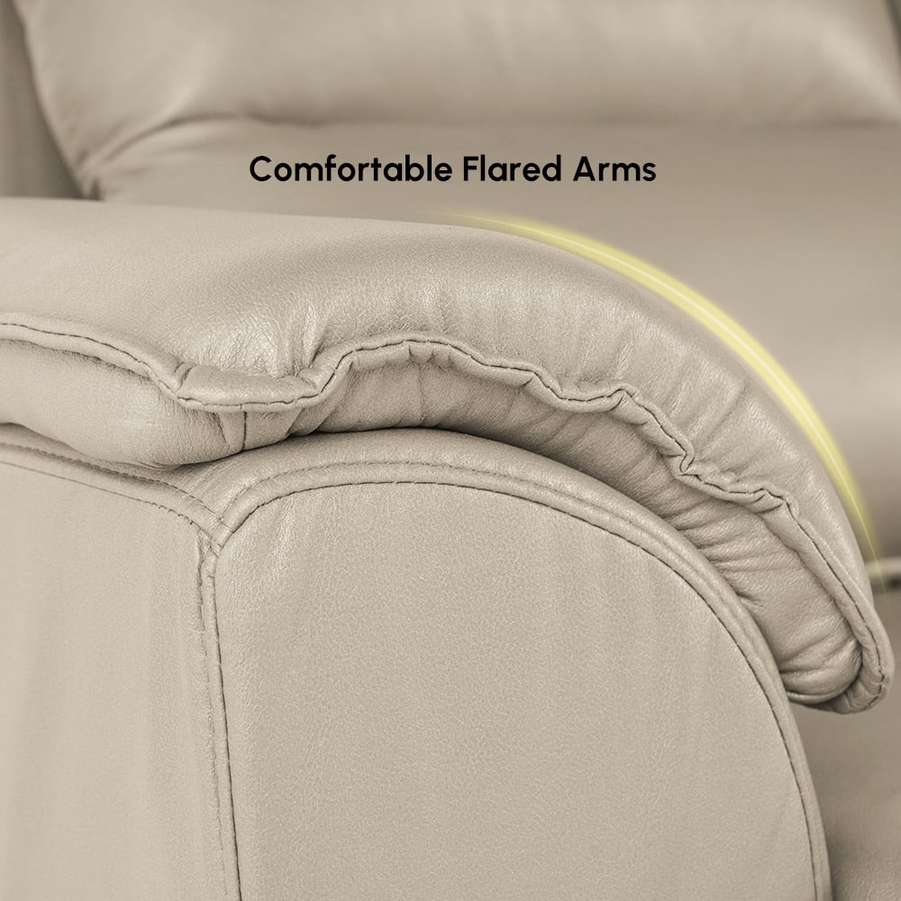233cm King Faux Leather Pull-out Sleeper Sofa with Storage and Side Pockets window image