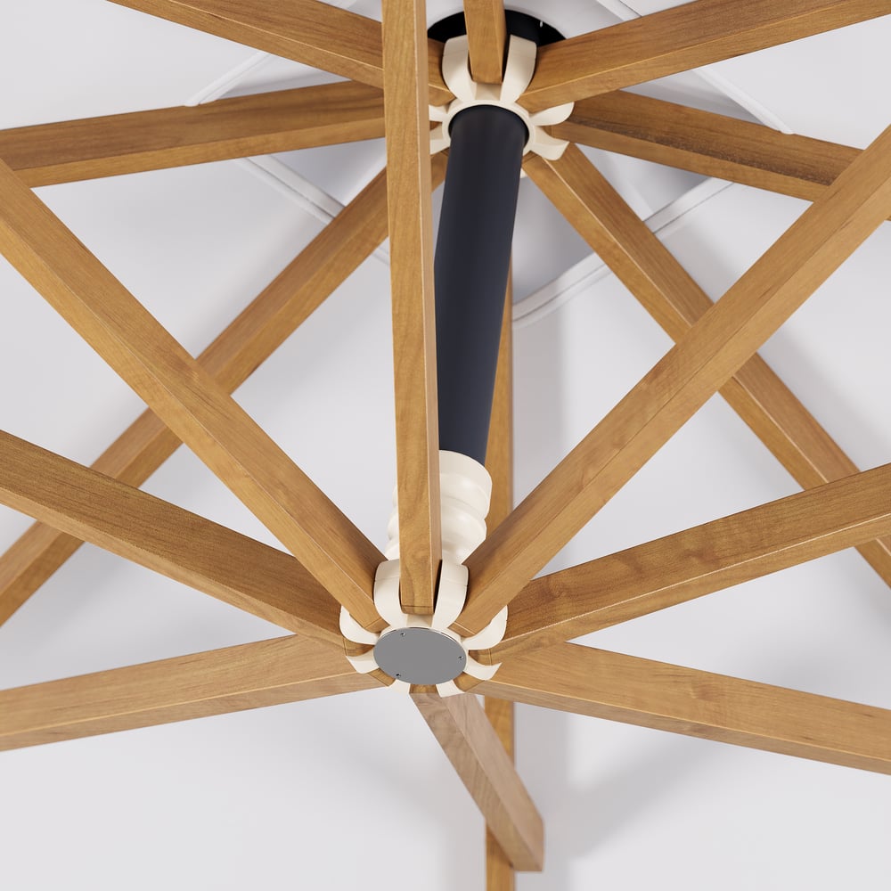 Parasol déporté de 2700 mm pour patio extérieur image de fenêtre