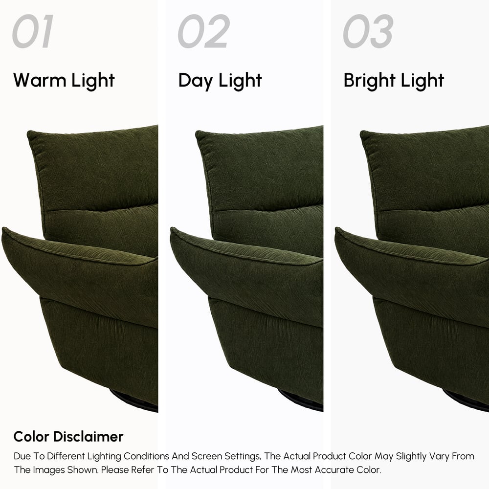 Florvia Chenille Dual-Motor Reclining Lounge Chair window image