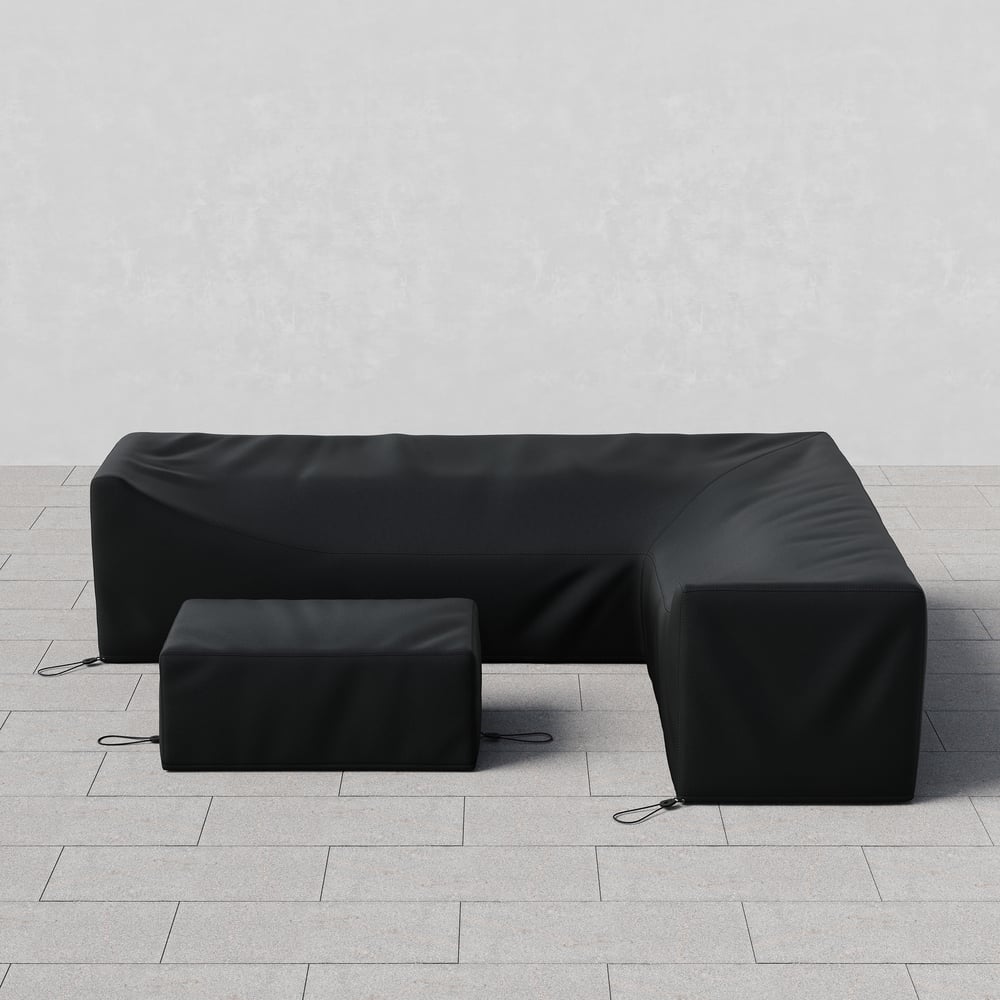 Fencura 600D Tough Canvas Waterproof Outdoor Patio Furniture Set Covers window image