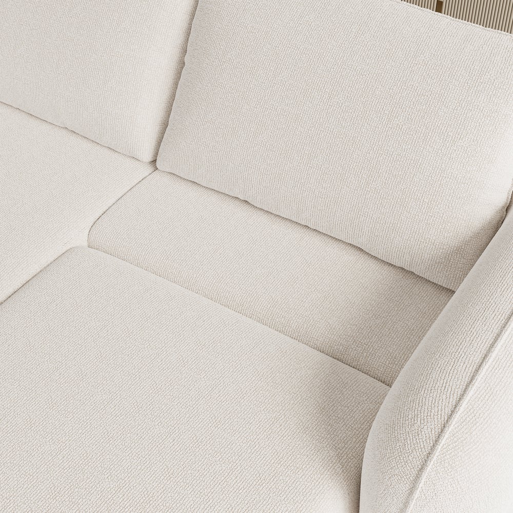 Modern 87" 2-Seater Chenille Power Convertible Sleeper Sofa with Remote Control window image