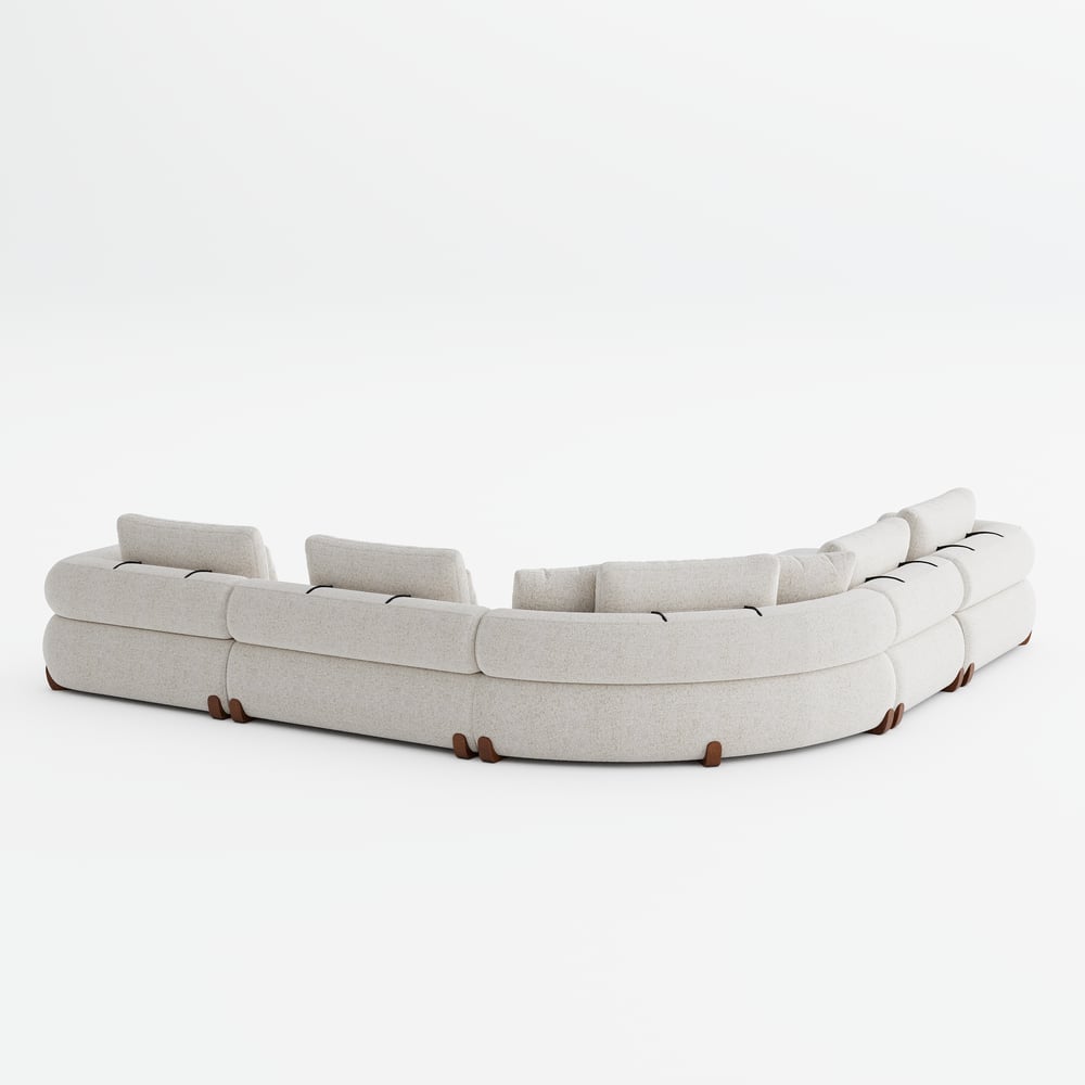 L-Shaped Chenille Adjustable Backrest Sectional Sofa window image