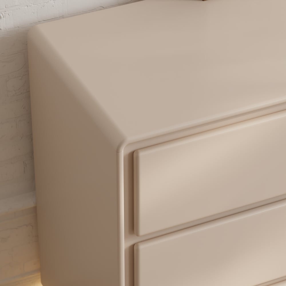 Modern 47" 6-Drawer Dresser with Light and Charging Station window image