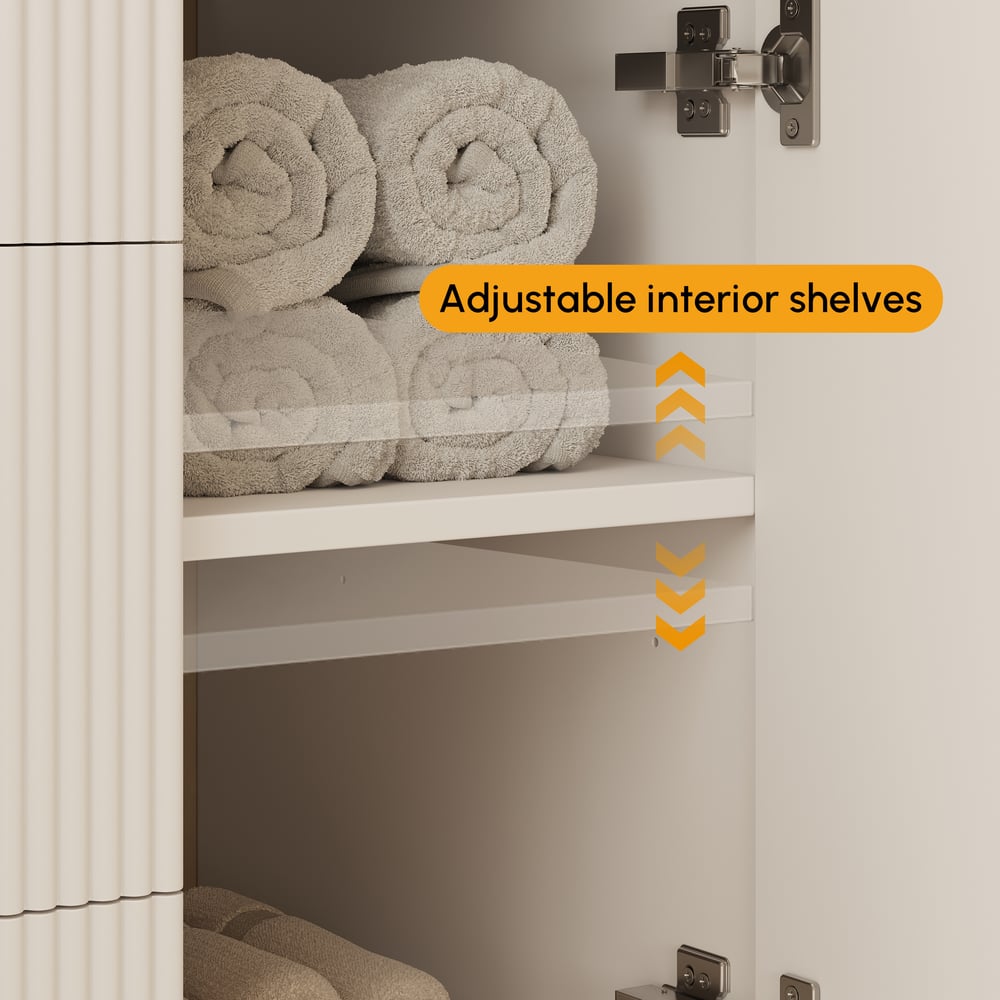 915mm Artus Freestanding Bathroom Vanity Single Sink Vanity Cabinet Sintered Stone Top window image