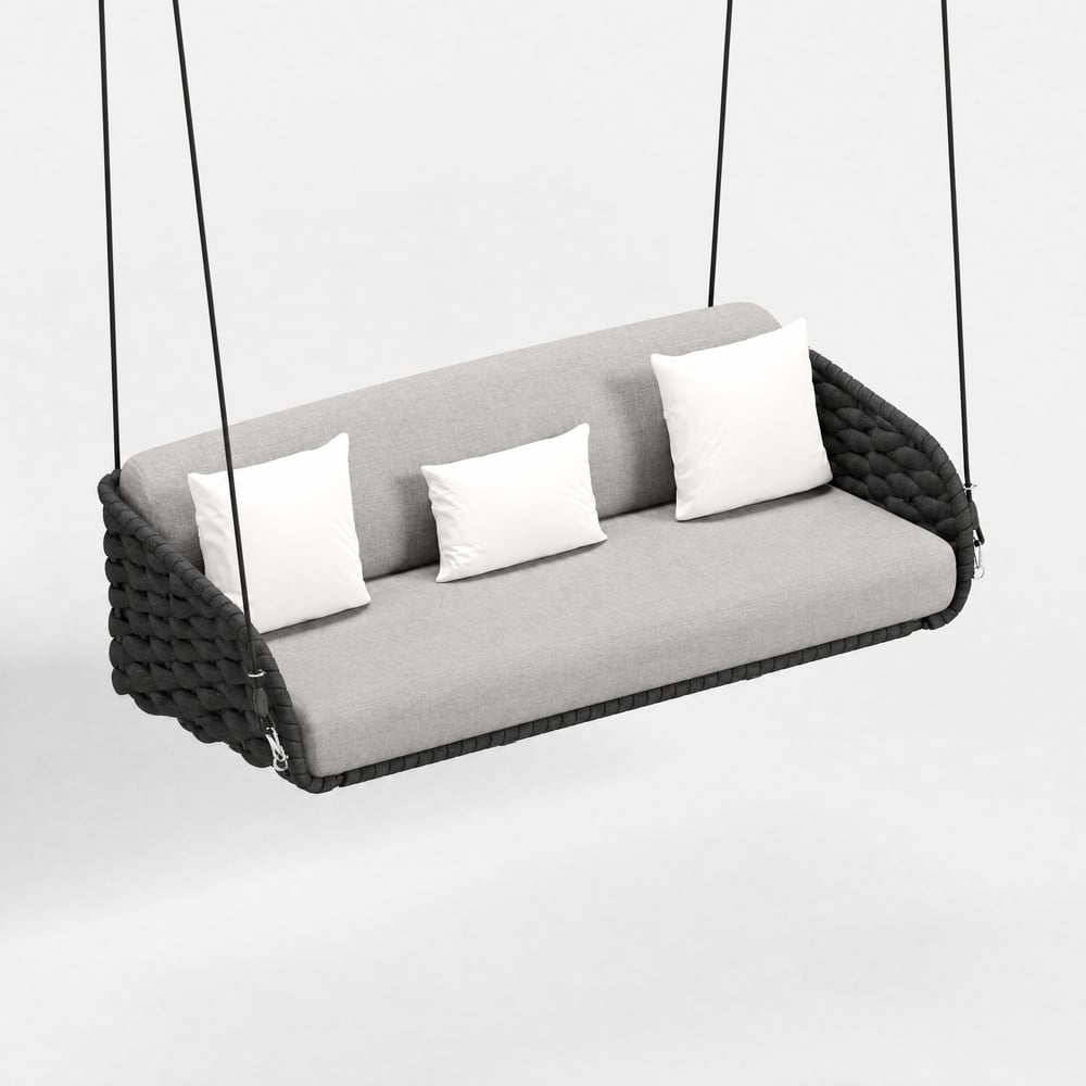 Cocaro 2-Seater Woven Outdoor Patio Swing window image