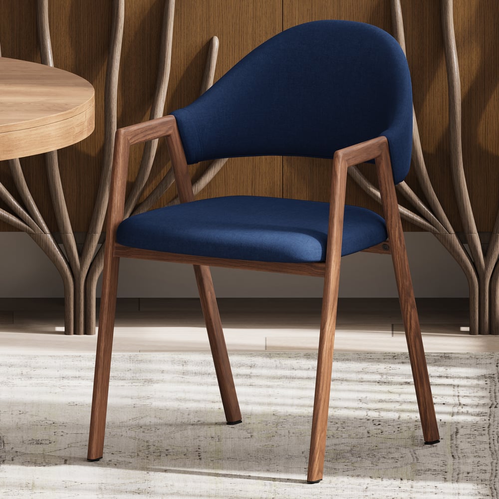 Customer Reviews for Modern Blue Linen Dining Chair with Upholstered, 2 Pieces