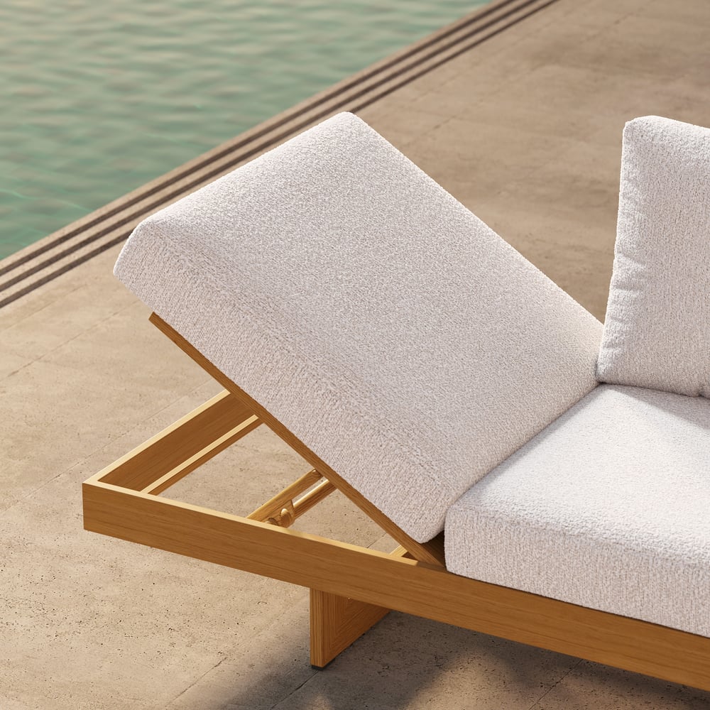 Tevara 4-Piece Outdoor Sintered Stone & Aluminum Modular Sofa Set with Coffee Table window image