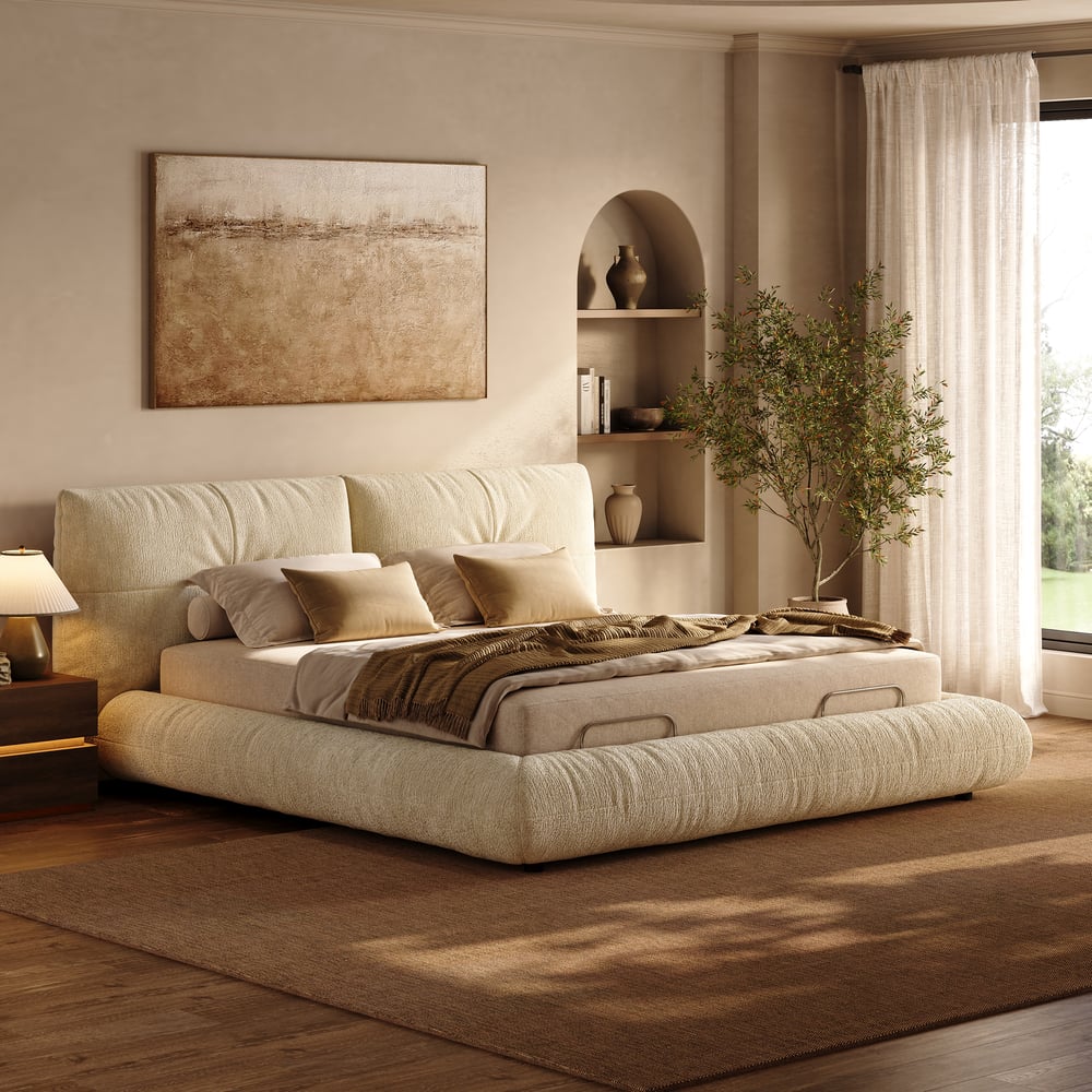 Performance Chenille Smart Bed Set with Adjustable Base, Massage & Zero Gravity. window image