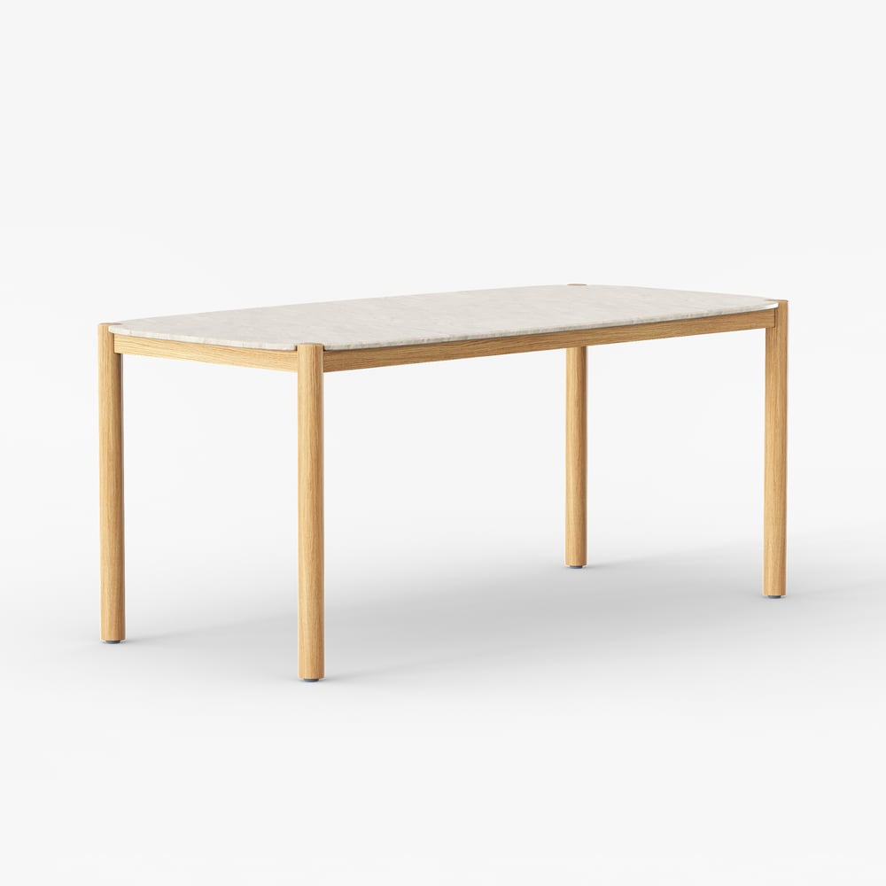 Boheva Outdoor Concrete & Teak Outdoor Dining Table window image
