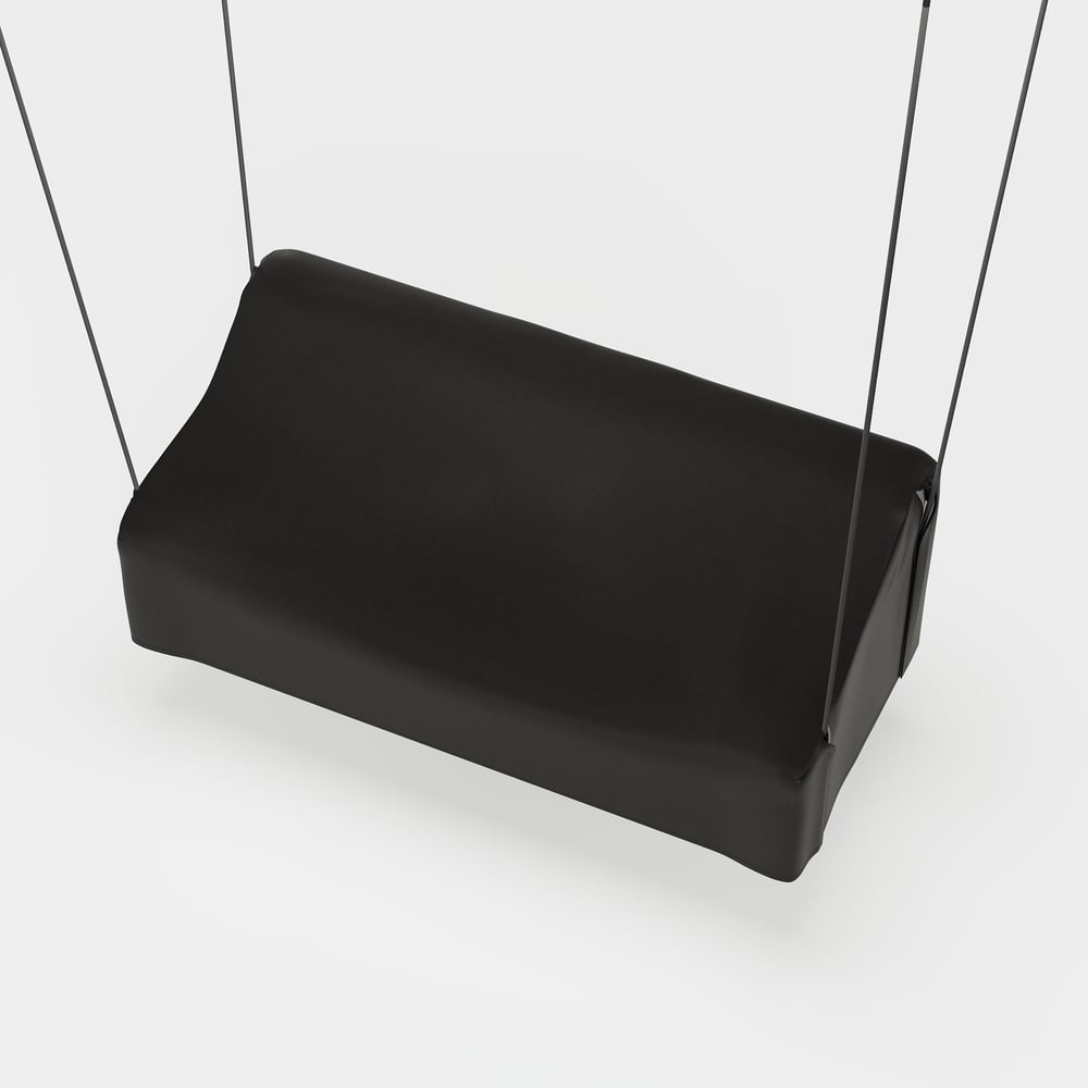 600D Tough Canvas Waterproof Outdoor Swing Covers in Black window image