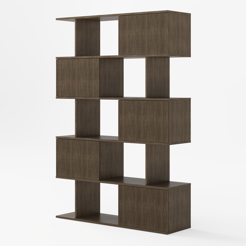 73" Sliding Door Bookshelf window image