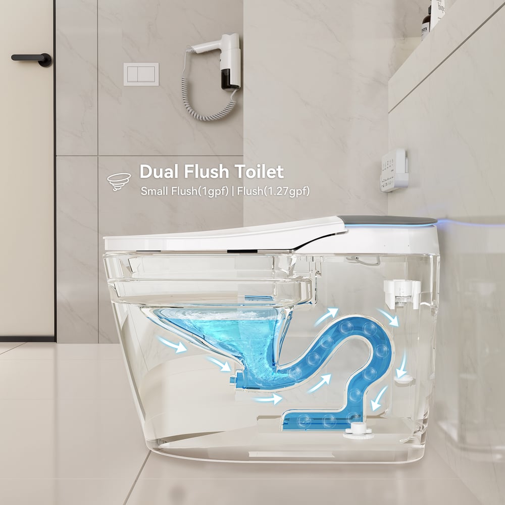 Hynova - WC Bidet Intelligente Automatico con Serbatoio Integrato e Altezza Sedia Comfort Immagine della finestra