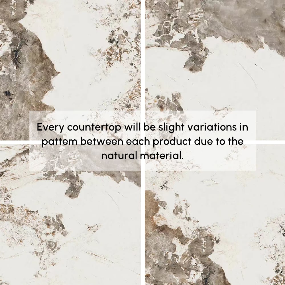 Tocador de baño doble flotante Artis de 60 pulgadas con lavabo, encimera de piedra sinterizada, amplio almacenamiento Imagen de ventana