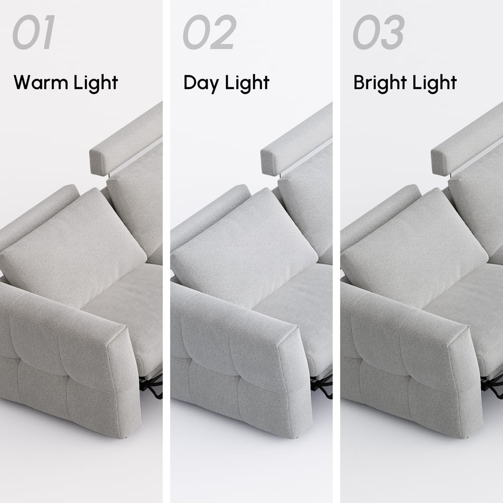Glidio Chenille Power Reclining Sofa with Adjustable Headrests window image